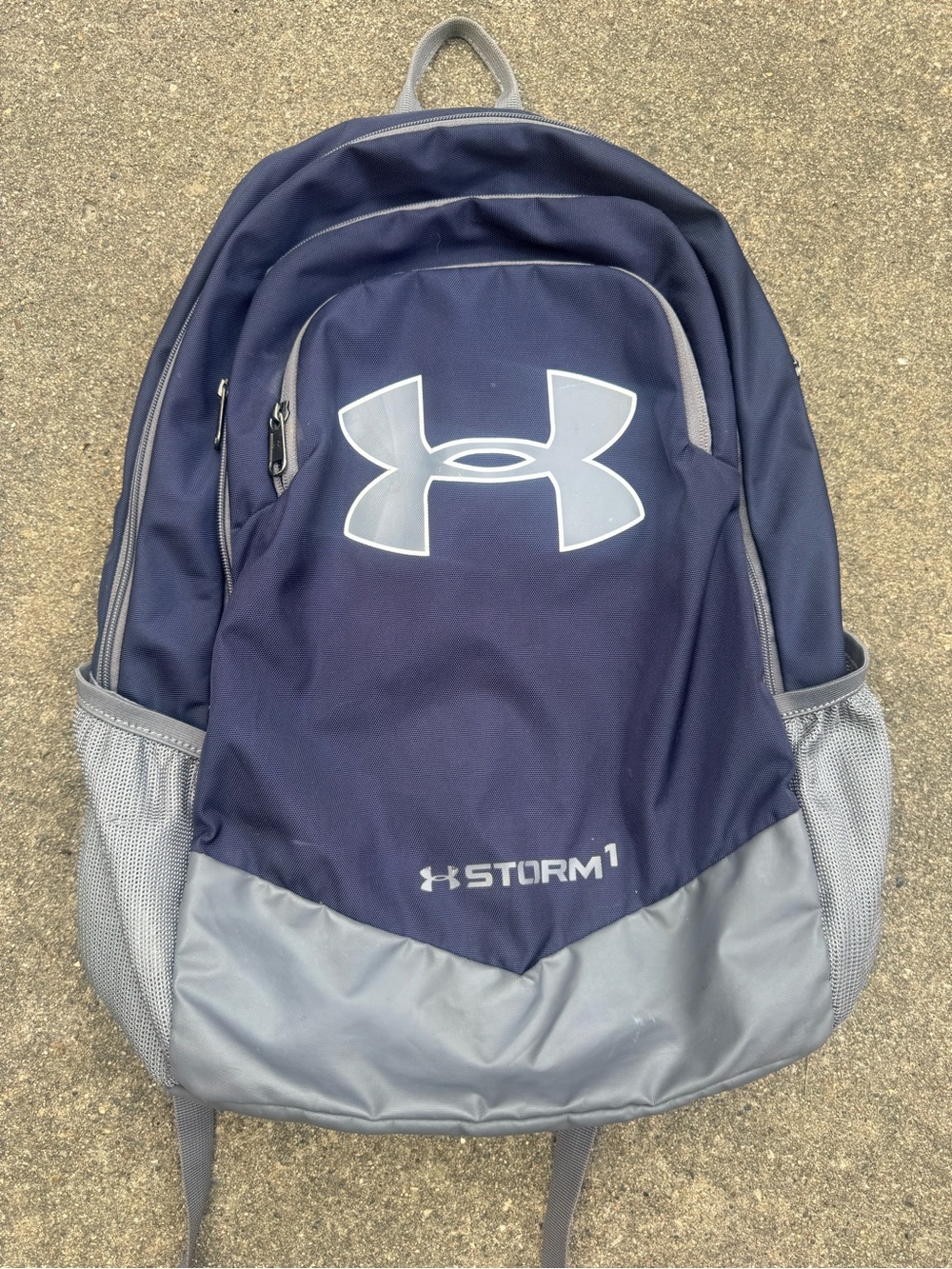 Under Armour Navy and Gray Storm1 Backpack